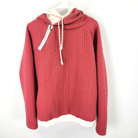 andthewhy Tops - Andthewhy Double Hood Quilted Hoodie Sweatshirt Size Large